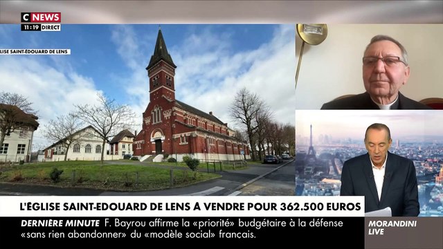 L’église Saint-Edouard de Lens est à vendre pour 362.500 euros - Réaction du père Michel Viot dans « Morandini Live » sur CNews