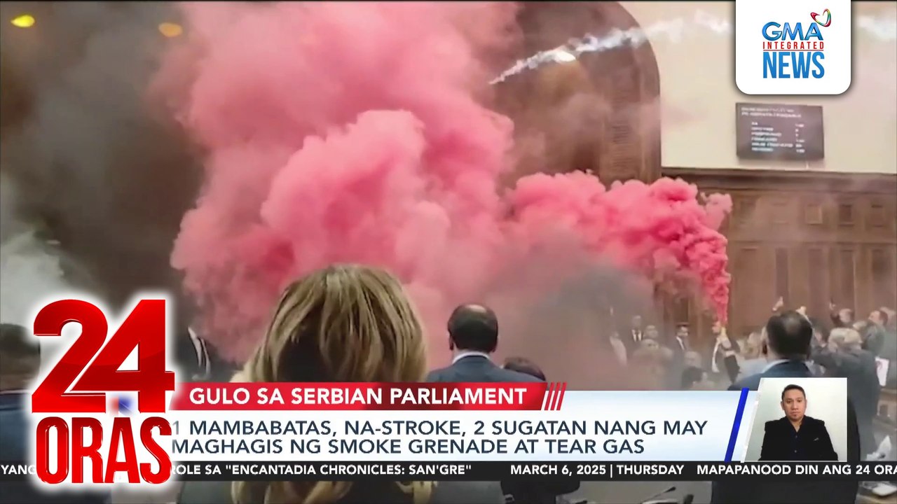 1 mambabatas, na-stroke, 2 sugatan nang may maghagis ng smoke grenade at tear gas | 24 Oras