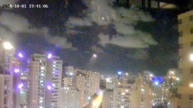Iranian Missiles over Tel Aviv