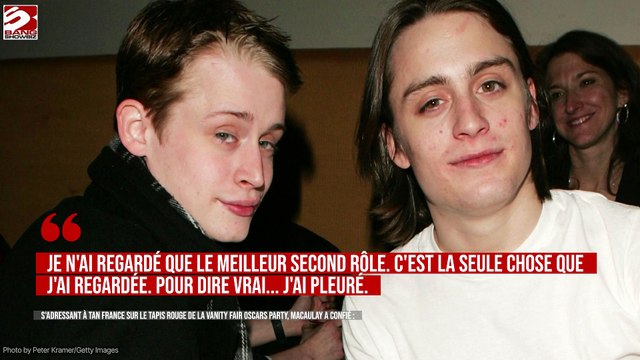 Macaulay Culkin a fondu en larmes en voyant son frère Kieran gagner un Oscar : Je n'ai regardé que ça