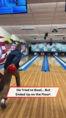 Bowling Fail of the Year! He Went Down Hard 😂🎳 || Heartsome