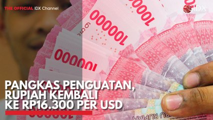 Pangkas Penguatan, Rupiah Kembali ke Rp16.300 per USD