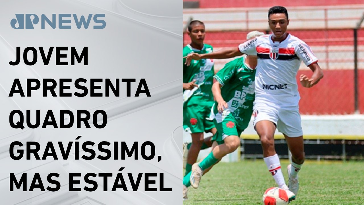Jogador do Bragantino é transferido para hospital em Ribeirão Preto