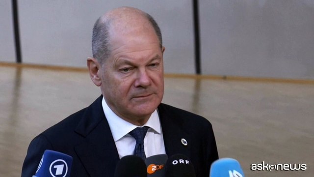 Ue, Scholz a Bruxelles ribadisce: no a una pace imposta all'Ucraina