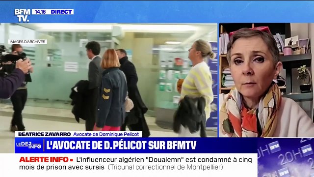 Plainte de Caroline Darian contre son père: Ce n'est pas une surprise , déclare Me Béatrice Zavarro, avocate de Dominique Pélicot