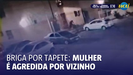 Mulher é agredida por vizinho em briga por tapete na portaria de prédio