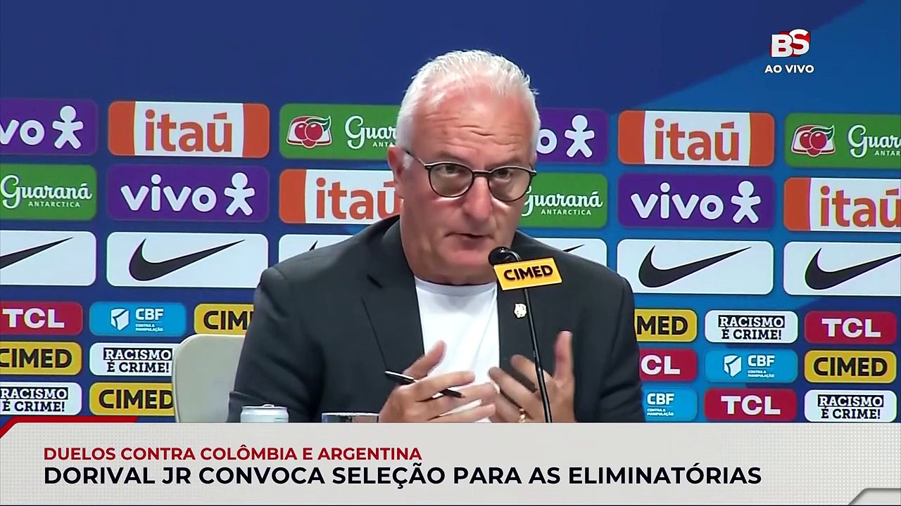 DORIVAL JR. CONVOCA SELEÇÃO PARA AS ELIMINATÓRIAS. CONFIRA!