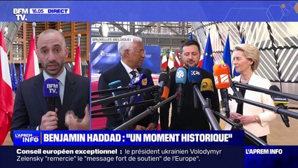 Sommet européen: "Pour prendre notre destin en main (...) on a besoin de cette unité", affirme Benjamin Haddad, ministre délégué chargé de l'Europe