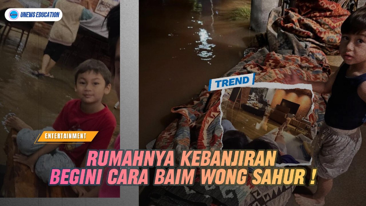 Rumahnya Kebanjiran Begini Cara Baim Wong Sahur!