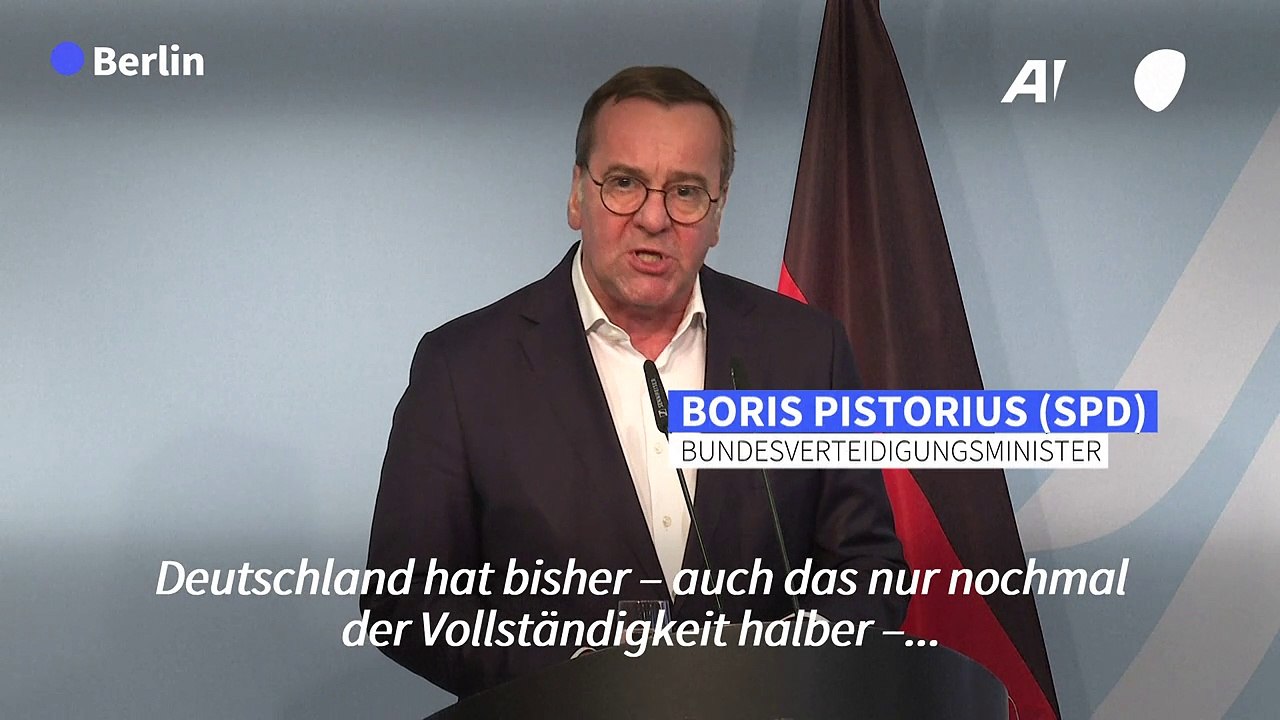 Pistorius stellt Ukraine weitere Waffen in Aussicht