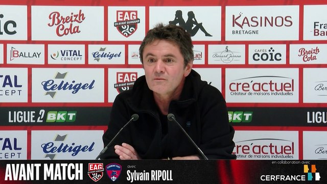 EAG - Clermont Foot 63 : le point presse de Sylvain Ripoll