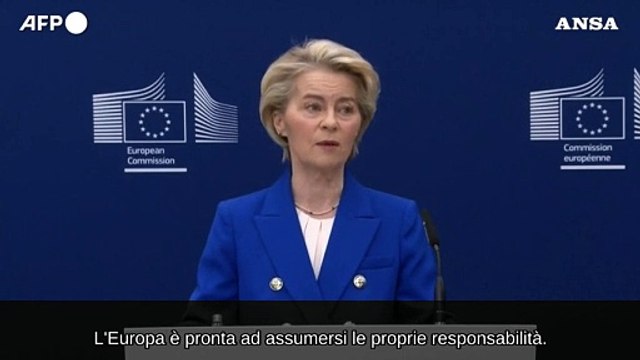Von der Leyen: Con ReArm Europe fino a 800 miliardi per la difesa europea