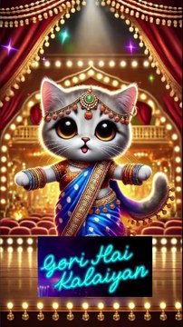 Bollywood Dancing Kitty | Gori Hain Kalaiyan | Cute Cat in Saree Dance Performance