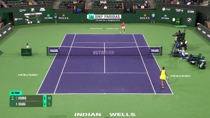 Indian Wells - Osaka chute d'entrée