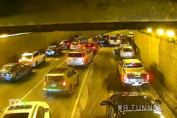 Pileup in Lowry Hill Tunnel on snowy Saturday, Feb. 8, 2025