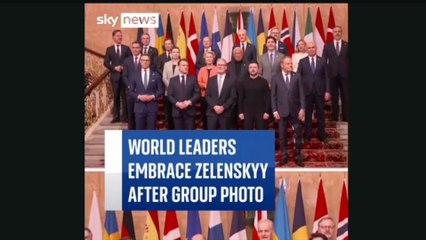 European Leaders pose in Family Photo with Zelensky in London