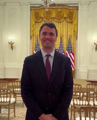 Charlie Kirk visits the Trump's White House