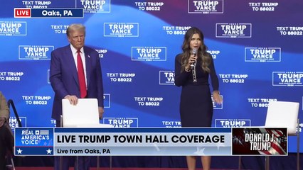 Yanni Lambros asked a question at Trump's town hall
