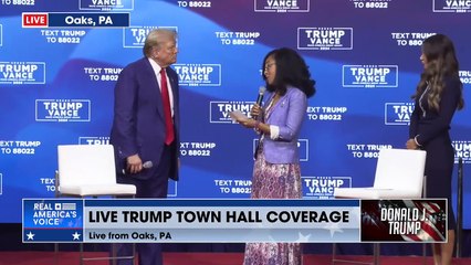 Former MAGA Republican Candidate Angelina Banks Asks Trump a Question