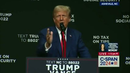 Trump spends “economy speech” complaining about Kamala Harris being on the cover of TIME Magazine