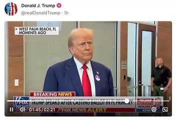 Trump Evades Reporter Confronting His False Claim that Kamala Harris' Crowds Are AI