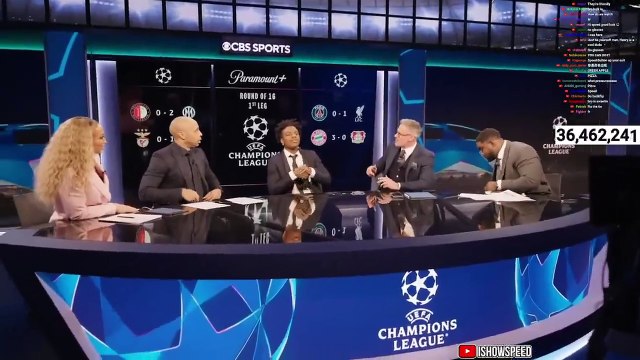 Thierry Henry no puede contener la risa tras el comentario de IShowSpeed