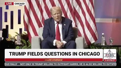 Trump gets pulled off stage by Trump campaign