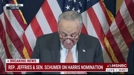Chuck Schumer Endorses Harris