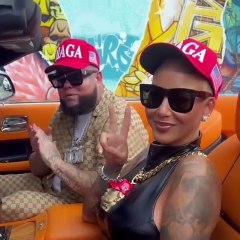 Amber Rose with MAGA Rapper Forgiato Blow