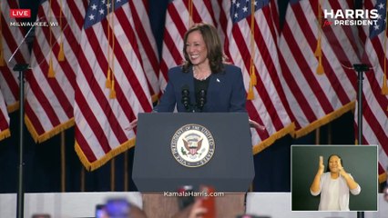 Kamala Harris Electrifies Crowd in First Campaign Speech in Milwaukee