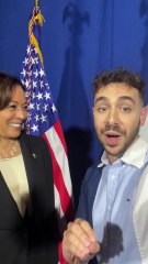 MeidasTouch Contributor Johnny Palmadessa meets Vice President Kamala Harris