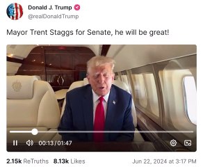 Trump Attack Mitt Romney While Endorsing Trent Staggs