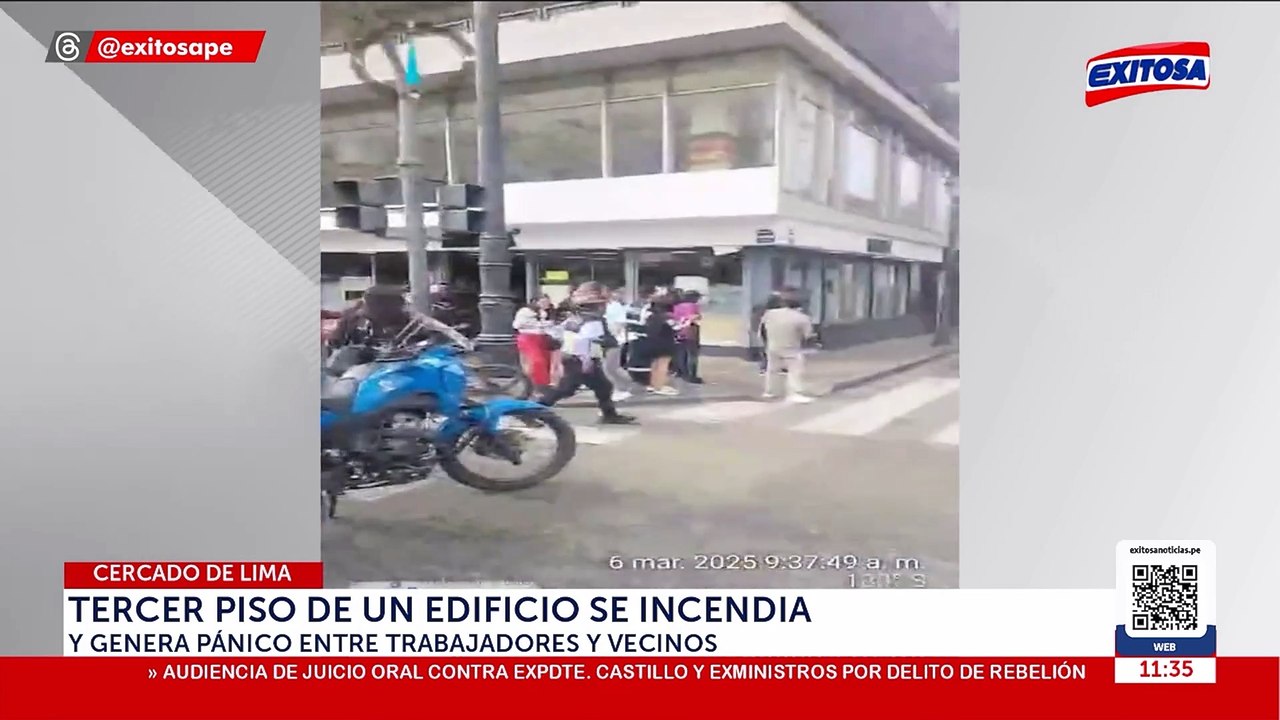 Trabajadores se unen y apagan incendio en jirón Camaná: Así mitigaron el fuego en Cercado de Lima