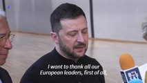 'We are not alone': Zelensky thanks Europe at crisis summit