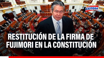 Alberto Fujimori: Congresistas protagonizan tenso debate por restitución de su firma en Constitución