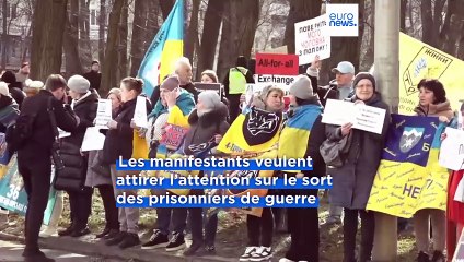 Ukraine : manifestation devant l'ambassade des États-Unis à Kyiv