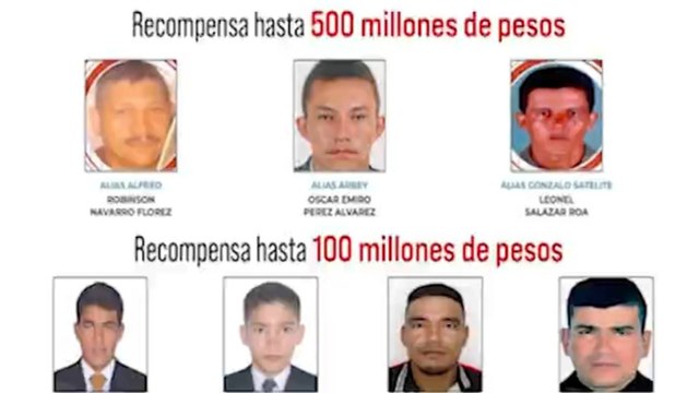 Revelan el cartel de los más buscados en El Catatumbo por acciones terroristas en la región