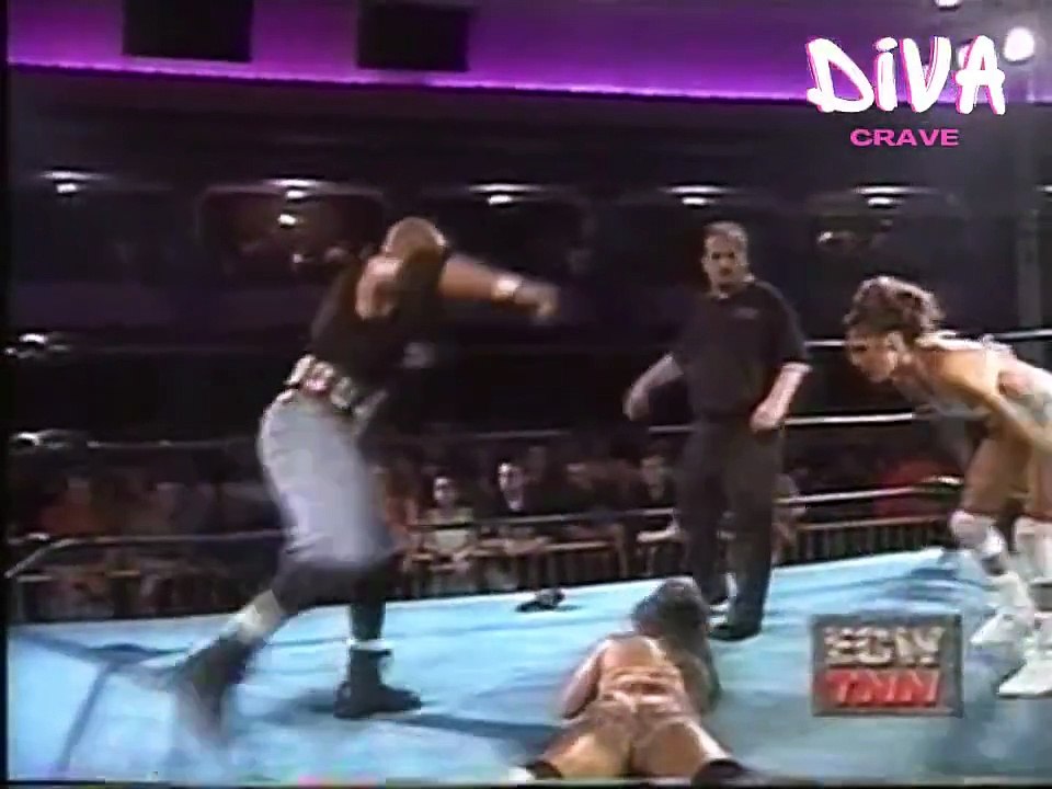 QUEEN OF EXTREME - Francine & Justin Credible wrestle Jazz & Tommy Dreamer on ECW on T