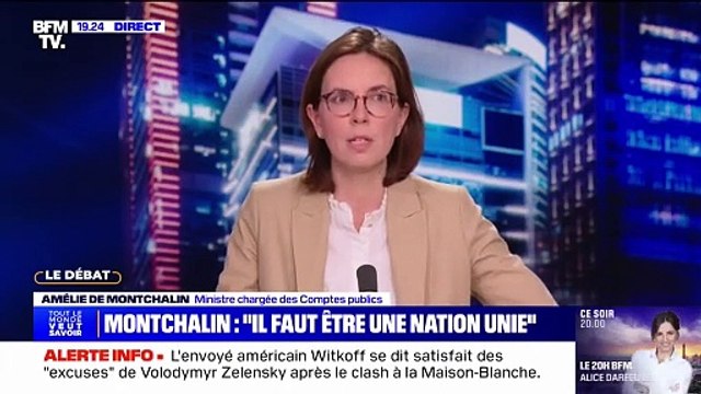 Économie de guerre: Ce n'est pas par encore plus d'impôts que nous trouverons le financement de ce qui doit être nos garanties , affirme Amélie de Montchalin, ministre chargée des Comptes publics