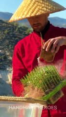 Palm Bark Becomes AMAZING Fibers For Threading 🌴