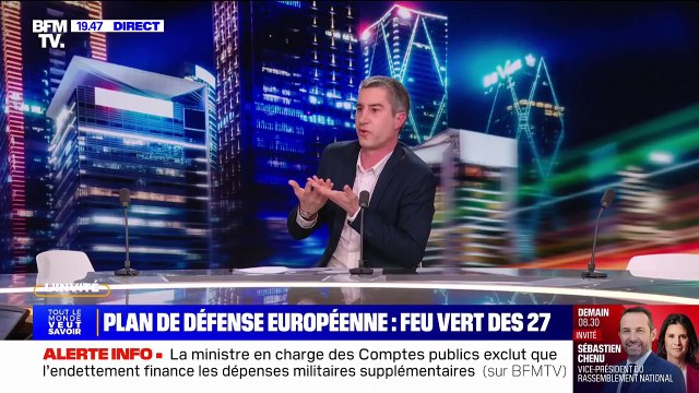 Économie de guerre: Il faut des impôts justes pour financer l'effort de guerre, affirme François Ruffin