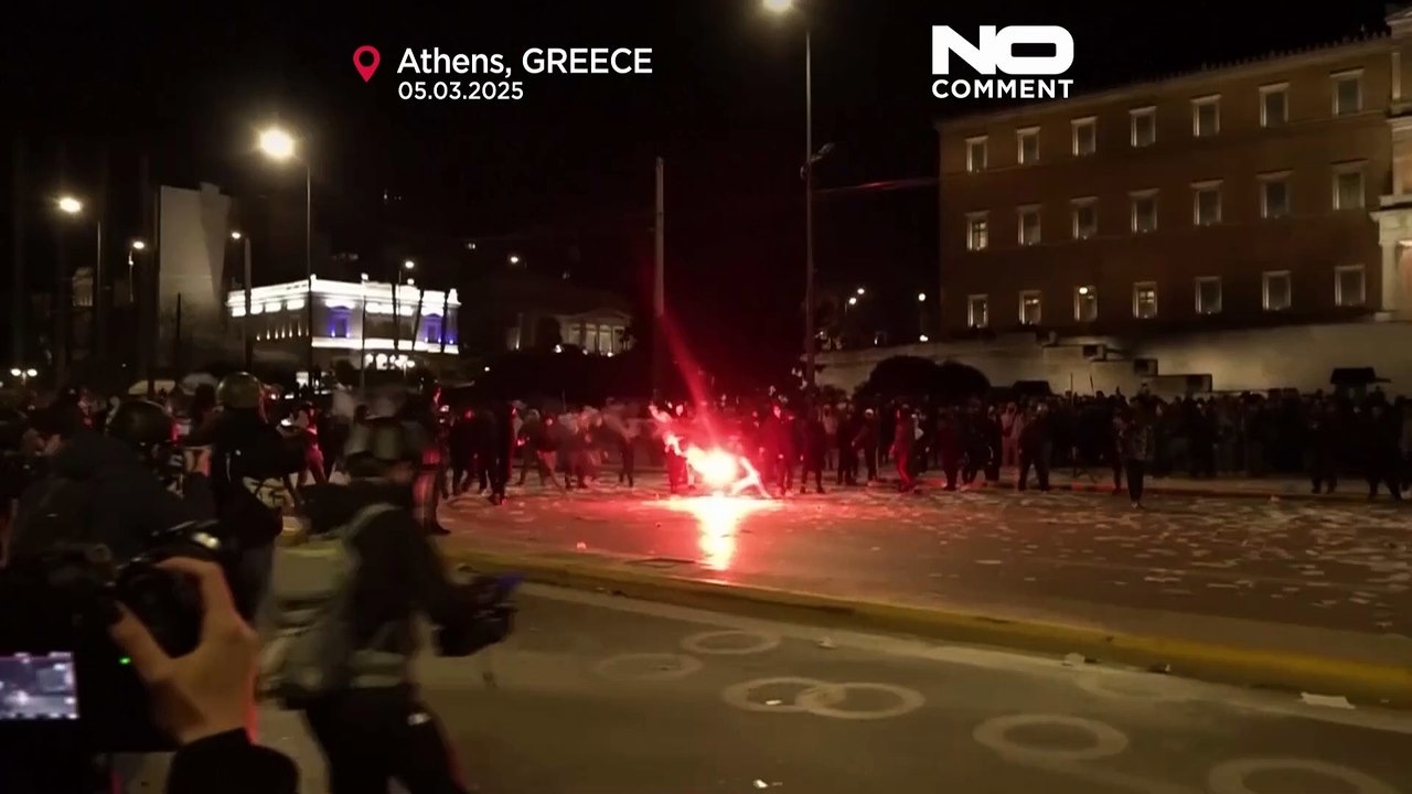 Zorn und Gewalt in Athen wegen Zugkatastrophe von 2023