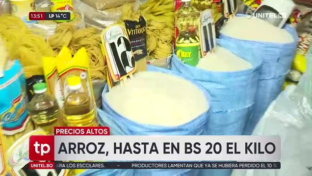 Santa Cruz: Precio del kilo arroz se encuentra entre Bs 10 y Bs 20