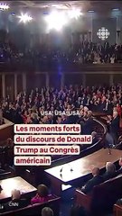 Le discours incendiaire de Donald Trump au Congrès résumé en cinq temps fort