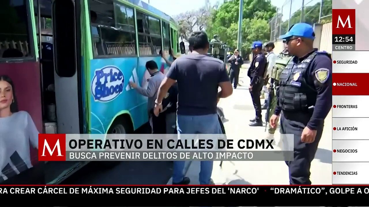 Ejército Mexicano, Guardia Nacional y SSC realizan operativo para la disminución de delitos en CdMx