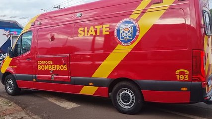 Motociclista é socorrido pelo Siate em acidente de trânsito no Cancelli