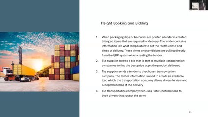 Production Floor ERP and Refrigerated Freight