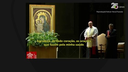 Papa grava áudio para fiéis em vigília na praça de São Pedro: 'Agradeço de todo coração'