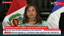 Dina Boluarte sobre crisis en hospitales públicos: 
