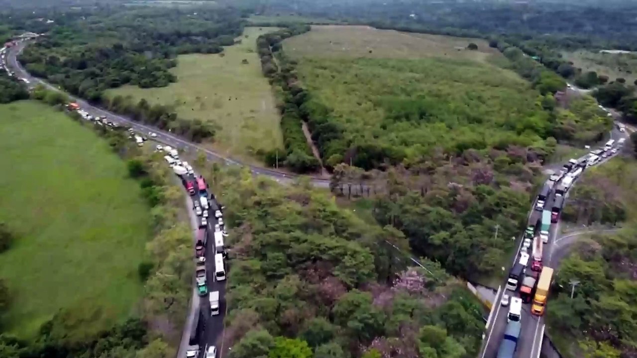 Huelga de los productores de arroz en Colombia